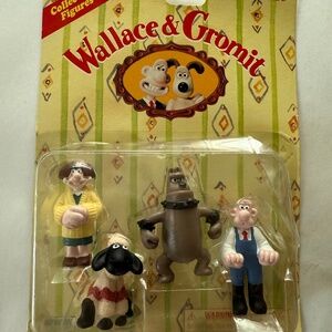 Wallace & Gromit-pack of 4 figurines from 'A CLOSE SHAVE' 1995